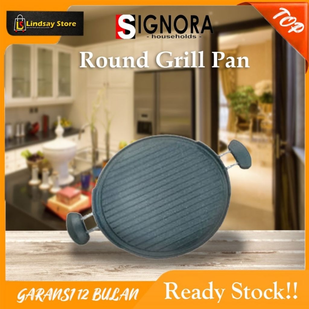 Signora round grill pan alat panggang