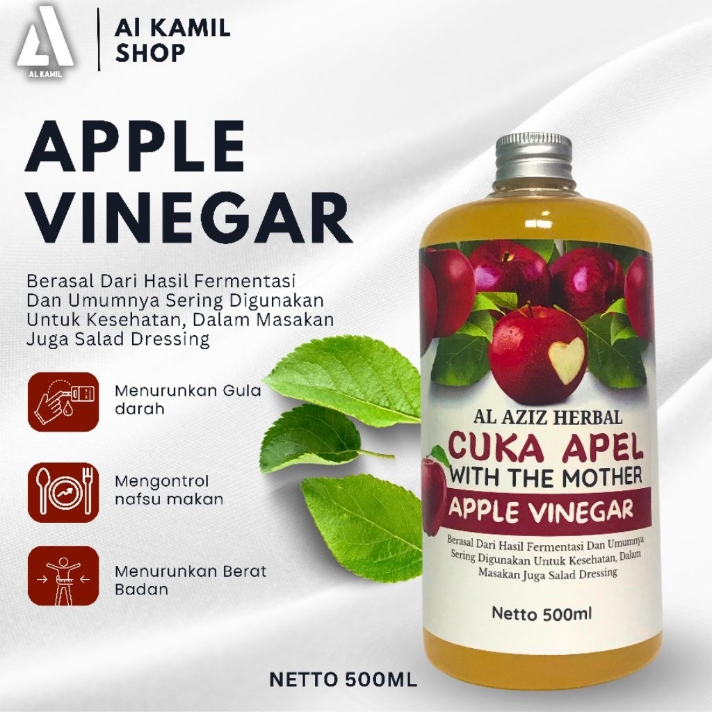 

CUKA APEL ORIGINAL ORGANIK / APPLE CIDER VINEGAR WITH MOTHER/ CUKA