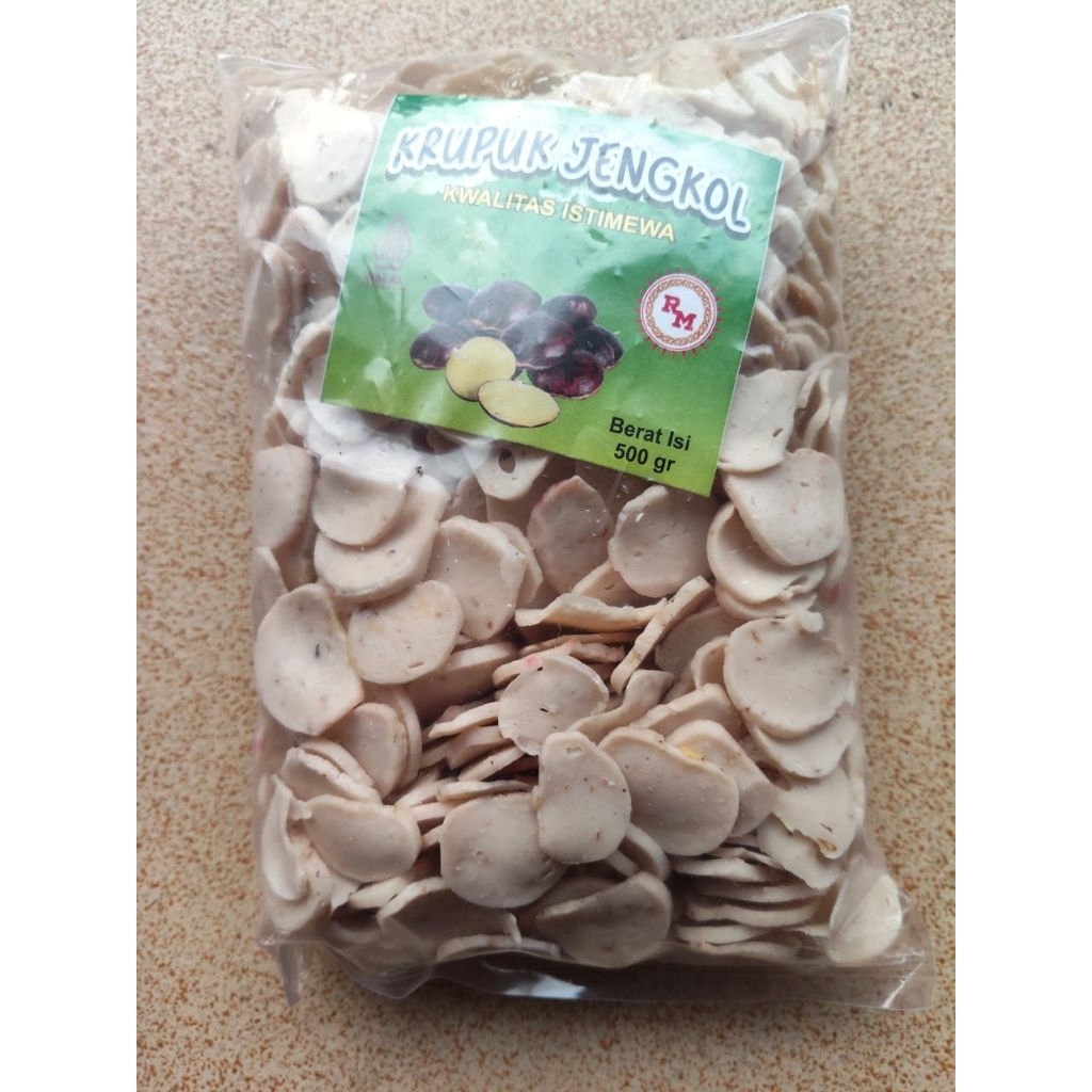 

Kerupuk Jengkol Mentah Putih