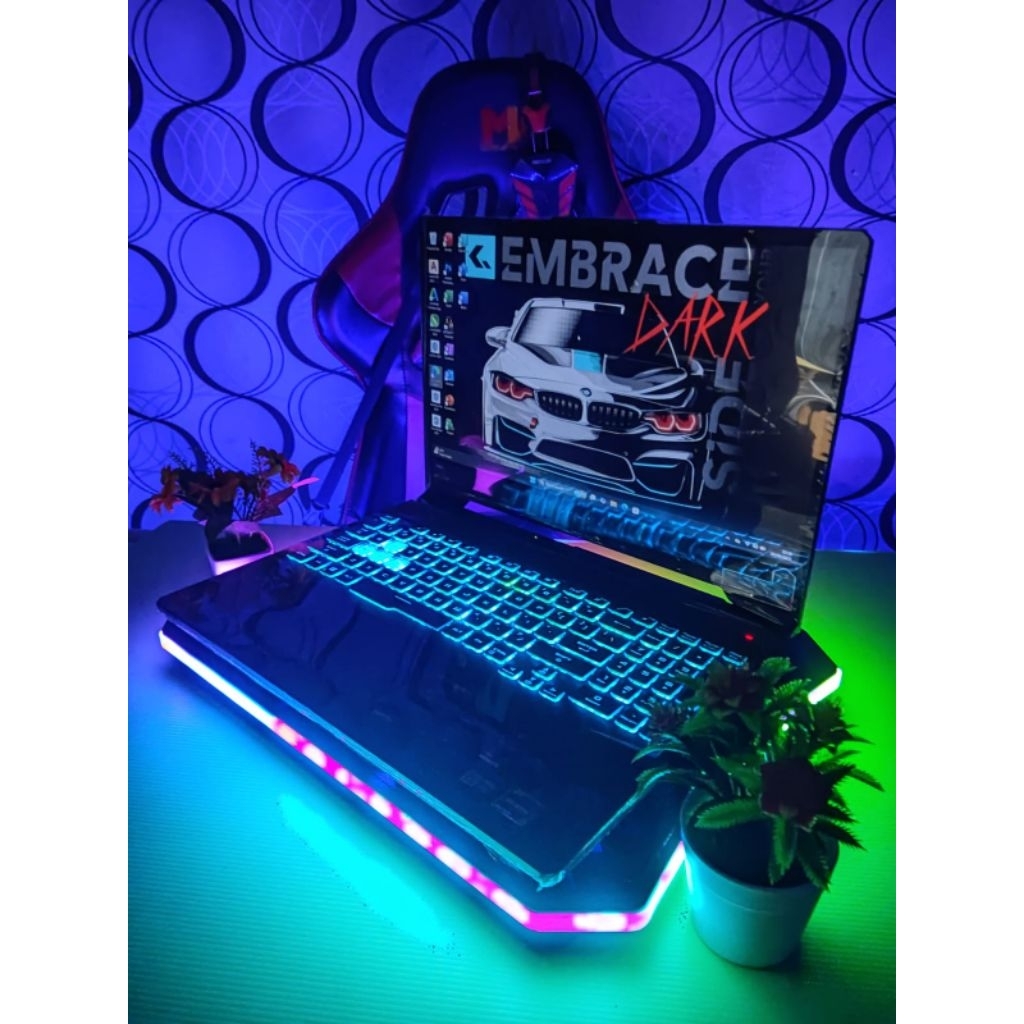 Laptop Render Gaming ASUS TUF A15 Ryze. 7 Ram  8/512gb Ssd Dual Vga Nvidia Rtx COD Siap Pakai