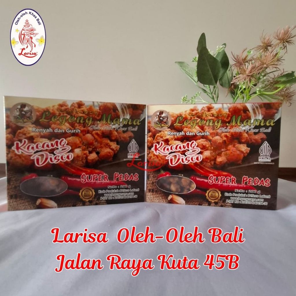 

Legong Mama Kacang Disco kotak (Super Pedas, Barbeque, Udang, Original)