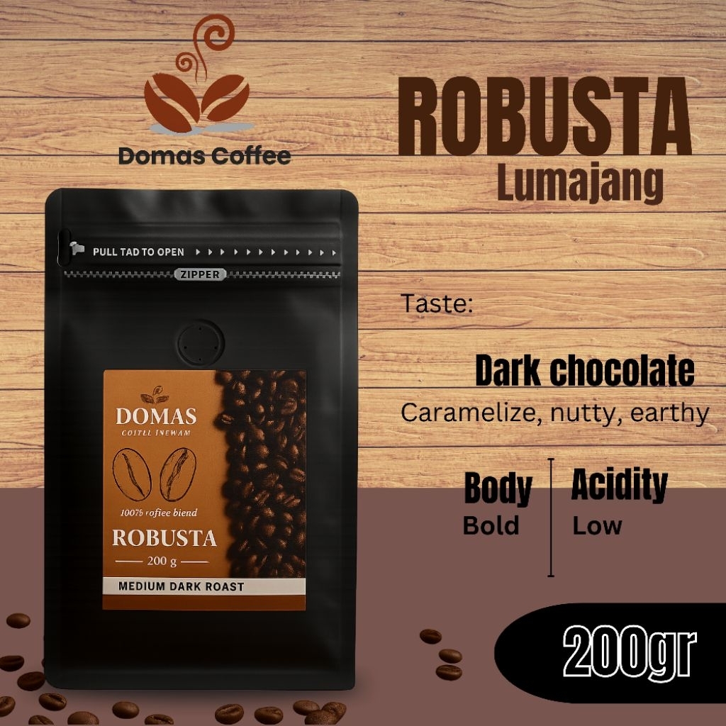 

Kopi Robusta Lumajang / Kopi Murni /Kopi Hitam / Tanpa Campuran