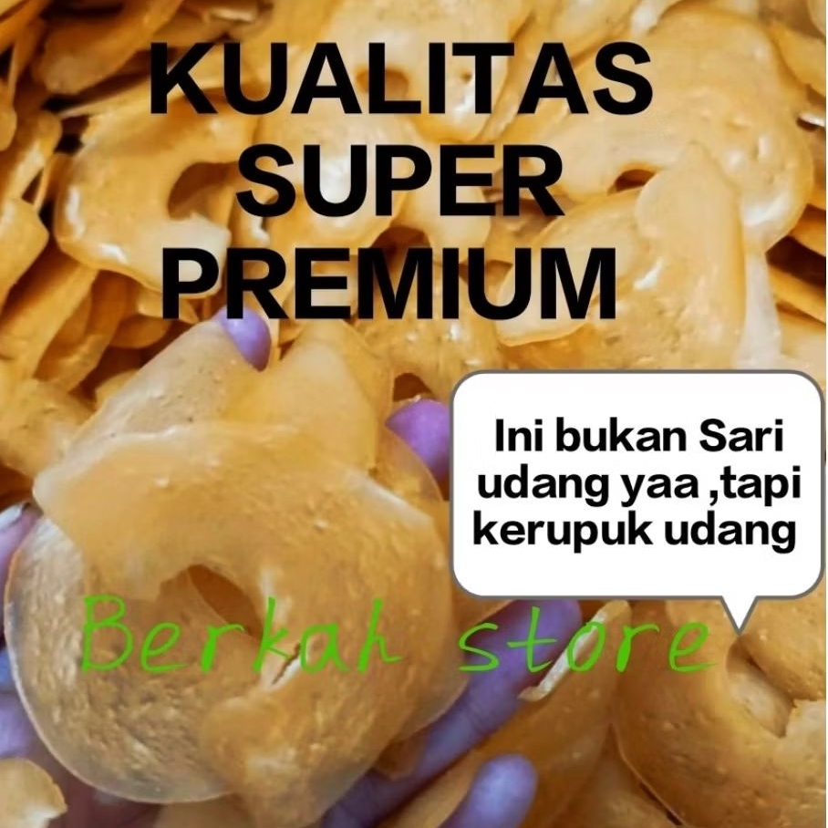 

Kerupuk Udang Mentah 500 gram Kecil Premium Super