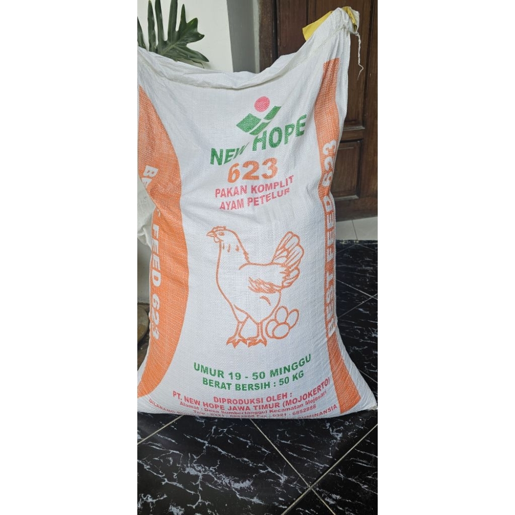 MURAH KHUSUS CARGO 1 sak 50kg pakan ayam petelur 623 new hope 1 sak