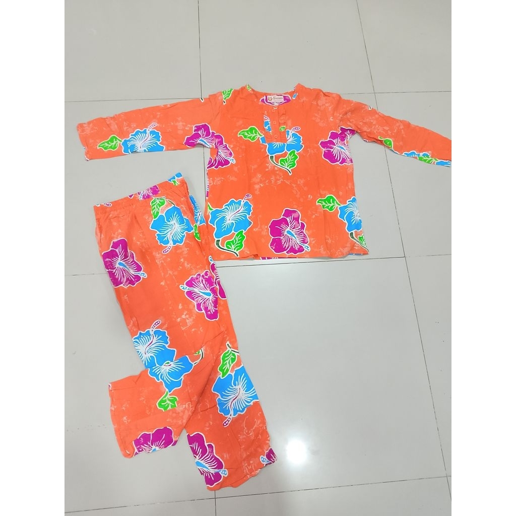 Stelan sunan batik celana panjang lengan panjang