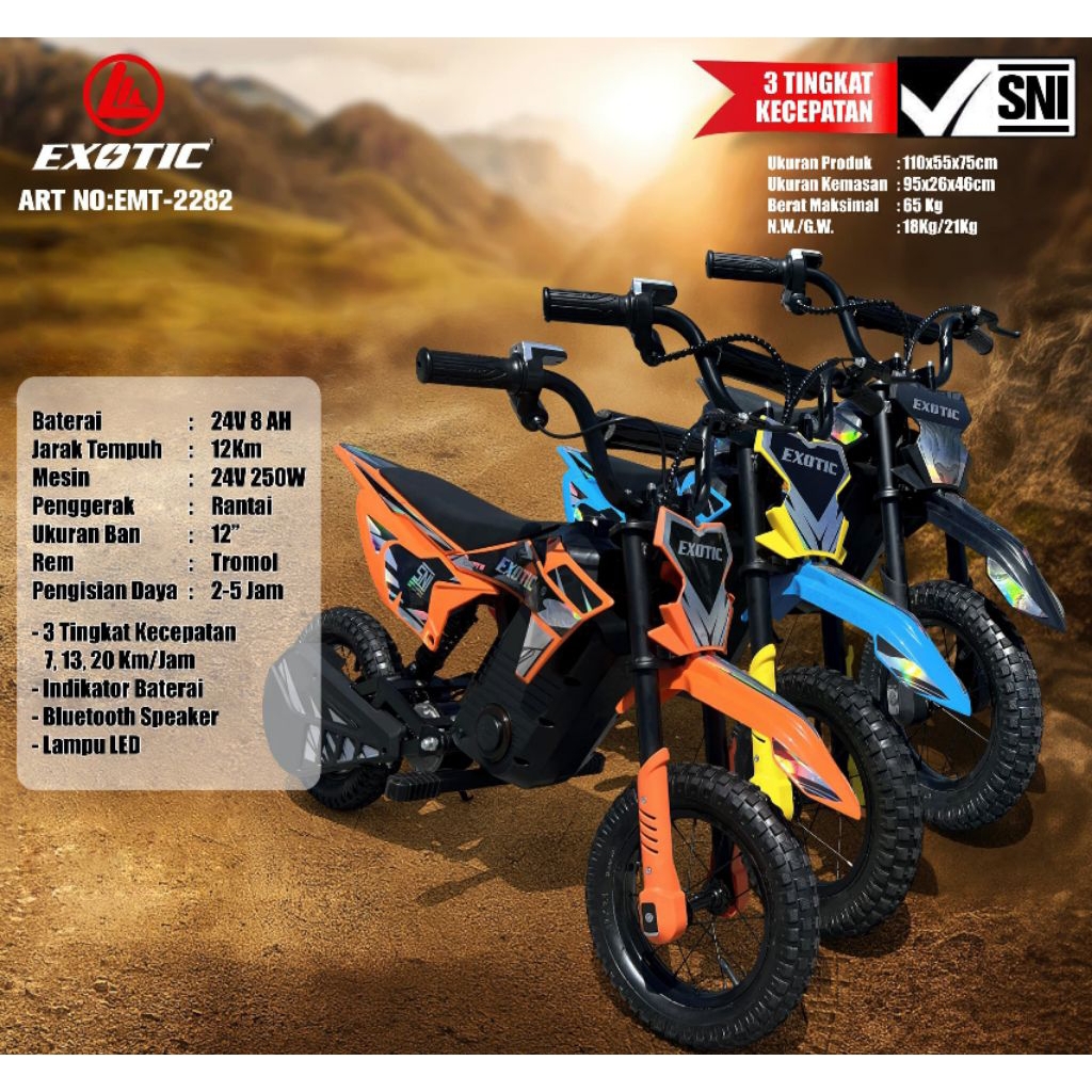 Mini Trail EMT 2282 Electric Mini Trail Exotic Mainan Anak