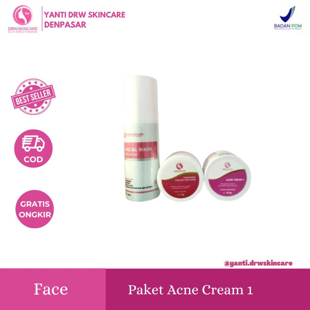 PAKET ACNE CREAM 1,2,3 DRW SKINCARE