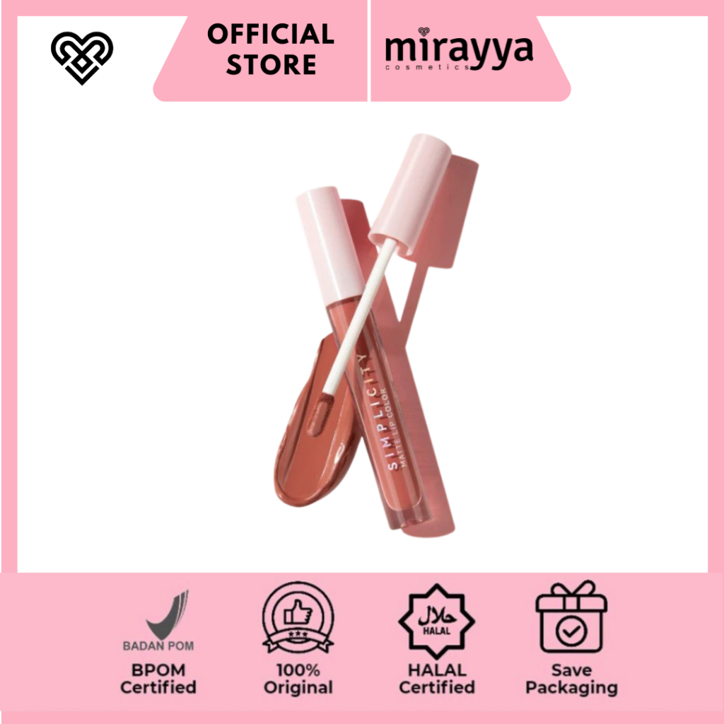 MIRAYYA YOU The Simplicity Matte Lip Color - Lipcream Liquid Matte Original BPOM by Y.O.U Makeup MIR