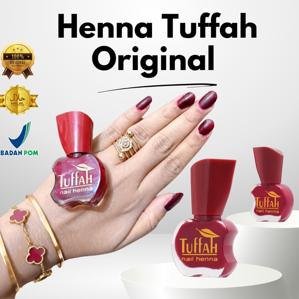 READY Tuffah Nail Henna BPOM | Tuffah Original | Grosir Tuffah Murah Henna Muslimah