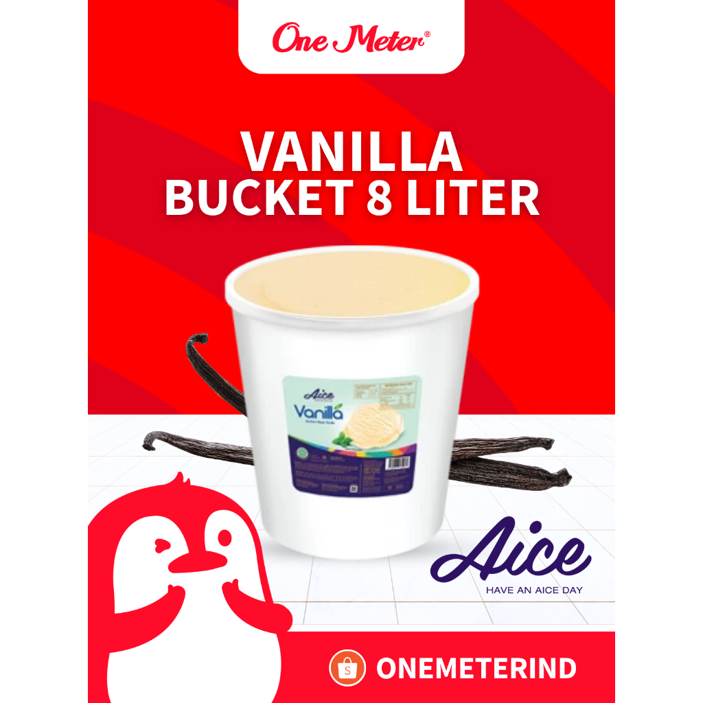 

Aice Ice Cream 8L Rasa Vanilla Bucket Series