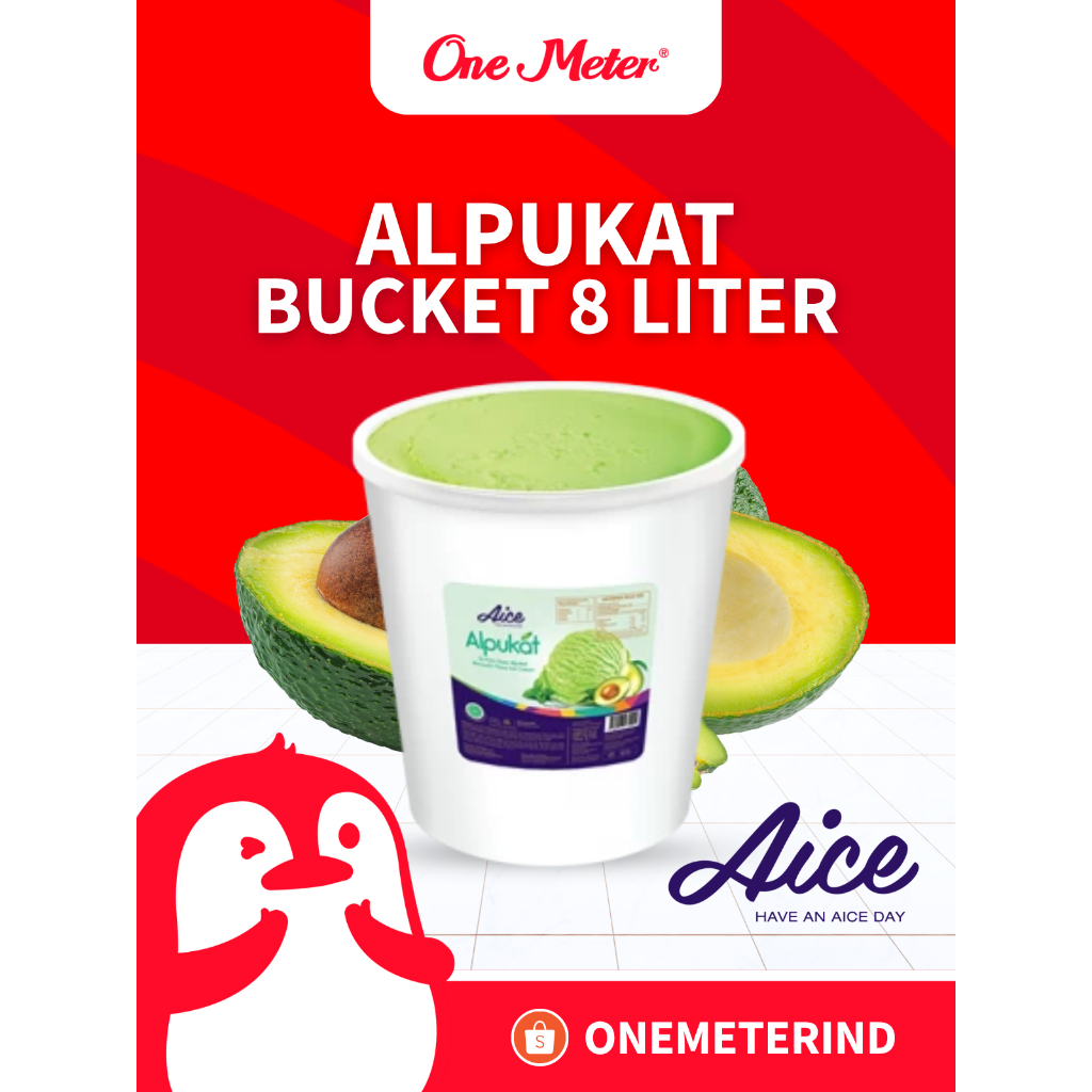 

Aice Ice Cream 8L Rasa Alpukat Bucket Series
