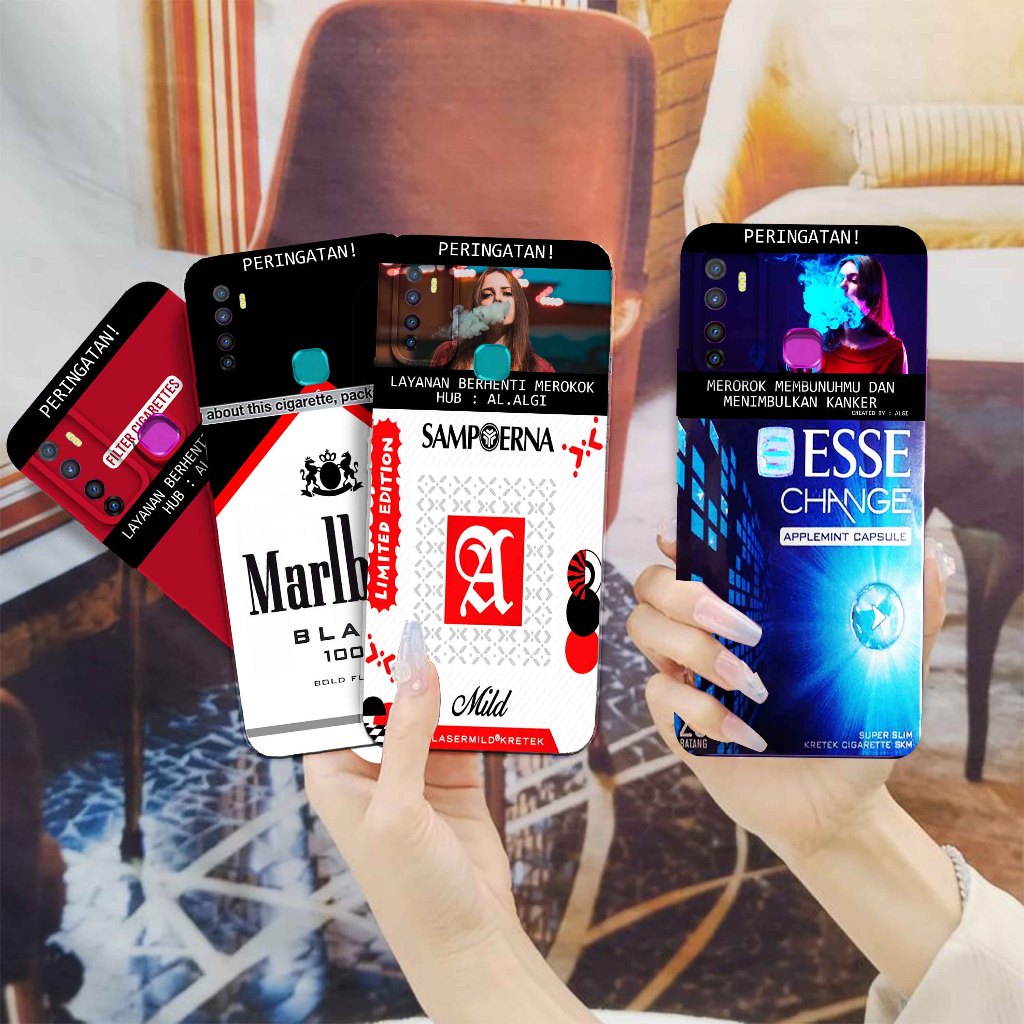 Softcase Untuk Infinix Hot 9 - Softcase Gambar Fashion Printing { Rokok Limited Edition Terbaru } - 