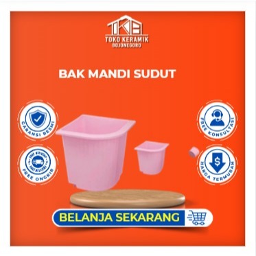 Bak Mandi Sudut Oval 120 Liter