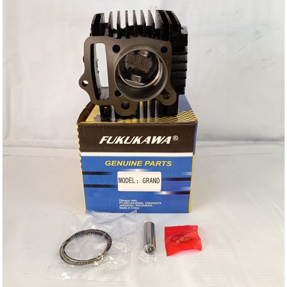 BLOK SEHER SILINDER BORING SET PISTON STANDAR KOMPLIT HONDA GRAND - SUPRA X LAMA  ORI FUKUKAWA