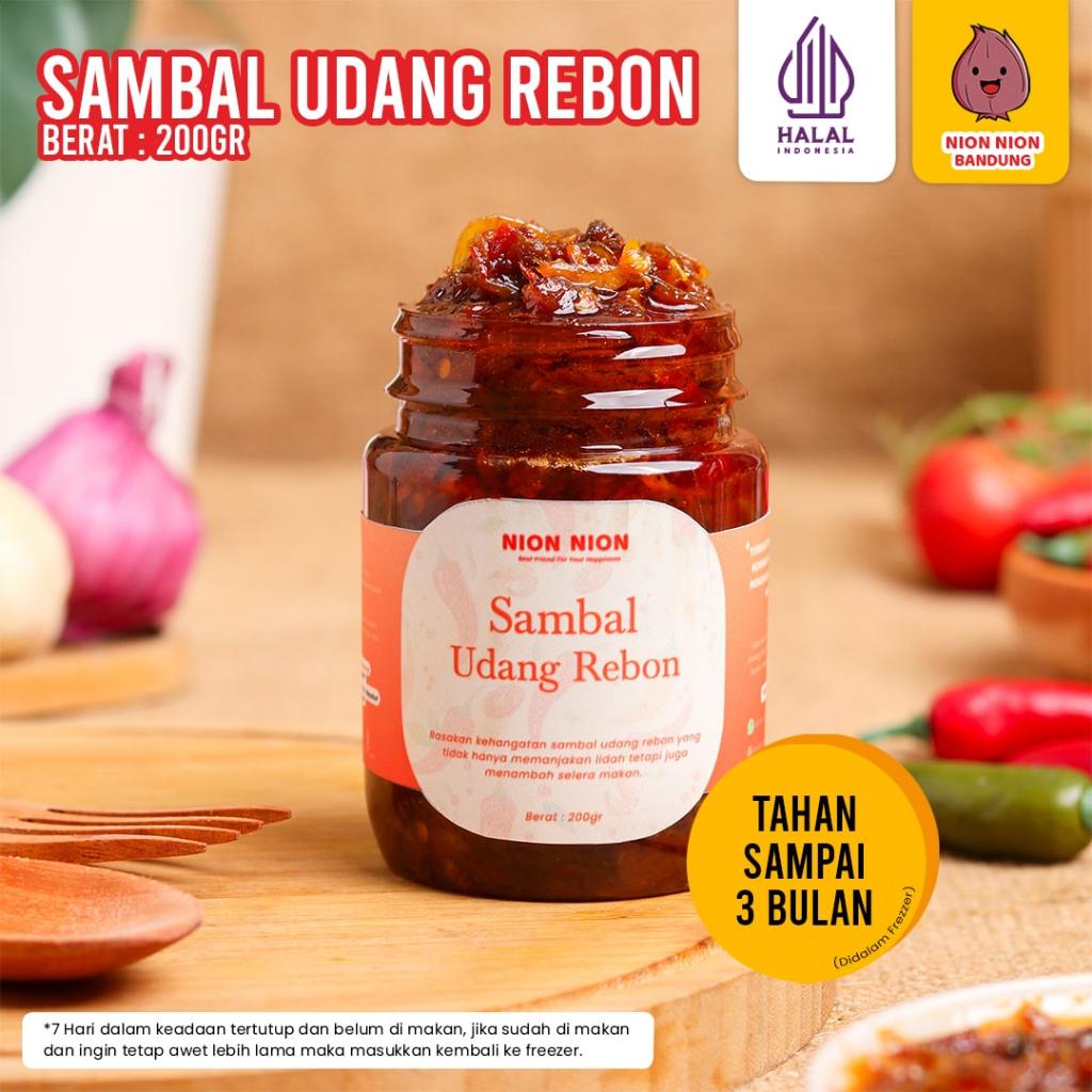 

Sambal Chilli Sauce Sambel Bawang Bajak Cumi Cakalang Teri Udahng Rebon Pedas Gurih 200gr Siap Makan