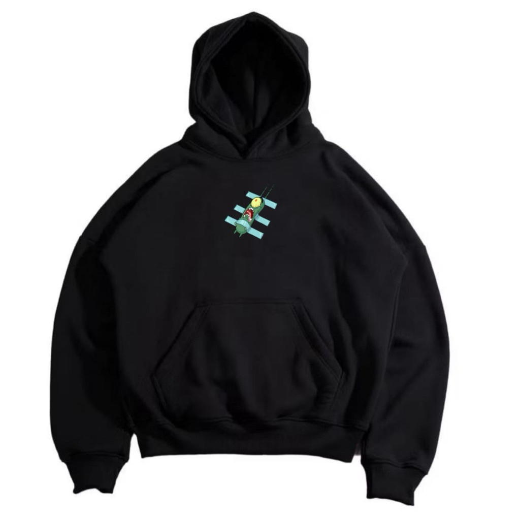 plankton hoodie unisex premium quality brand bandung