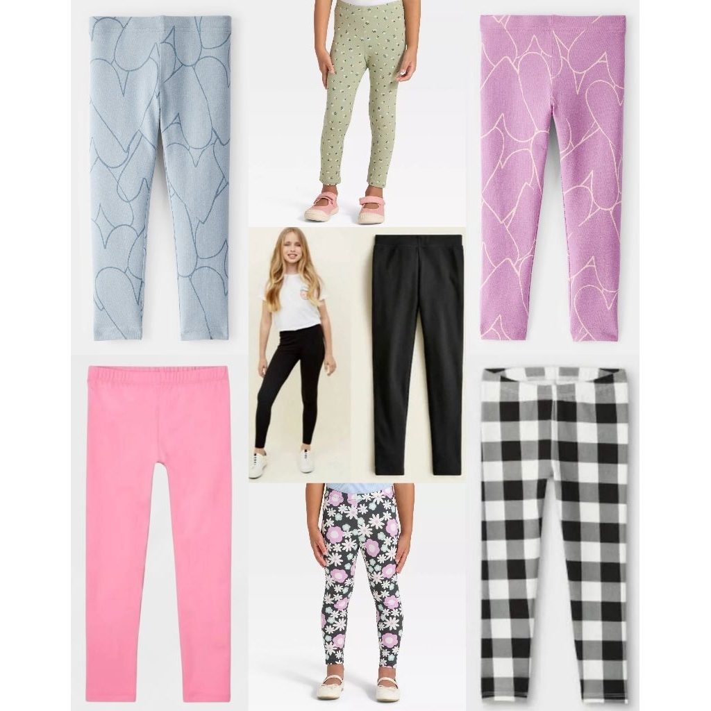 Legging anak perempuan polos motif Cat&Jack Carter