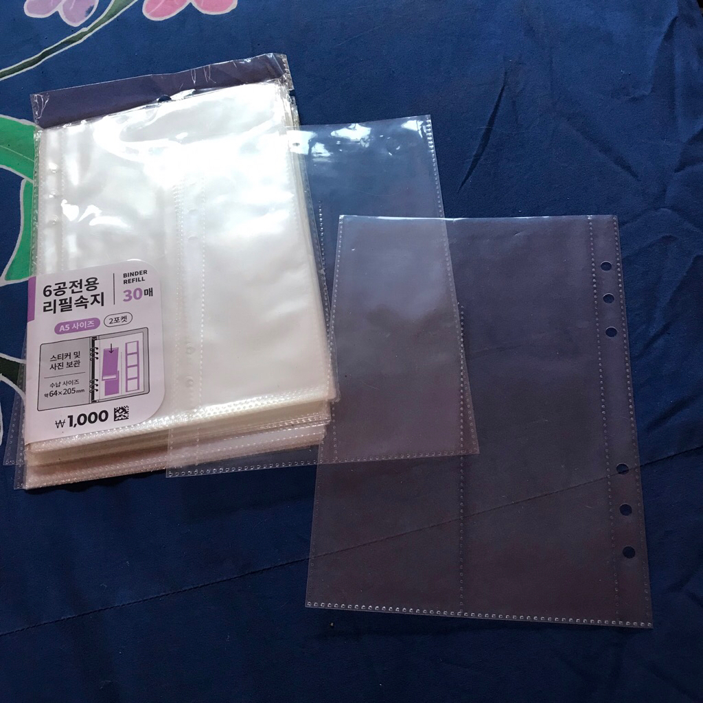 

(5pcs) DAISO BINDER SLEEVE REFILL SIZE 4cut photostrip