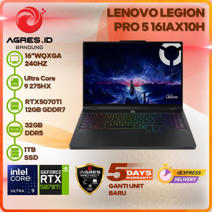 LENOVO LEGION PRO 5 16IAX10H ULTRA 9 275HX RTX5070TI 32GB 1TB 16" WQXGA OLED 240HZ