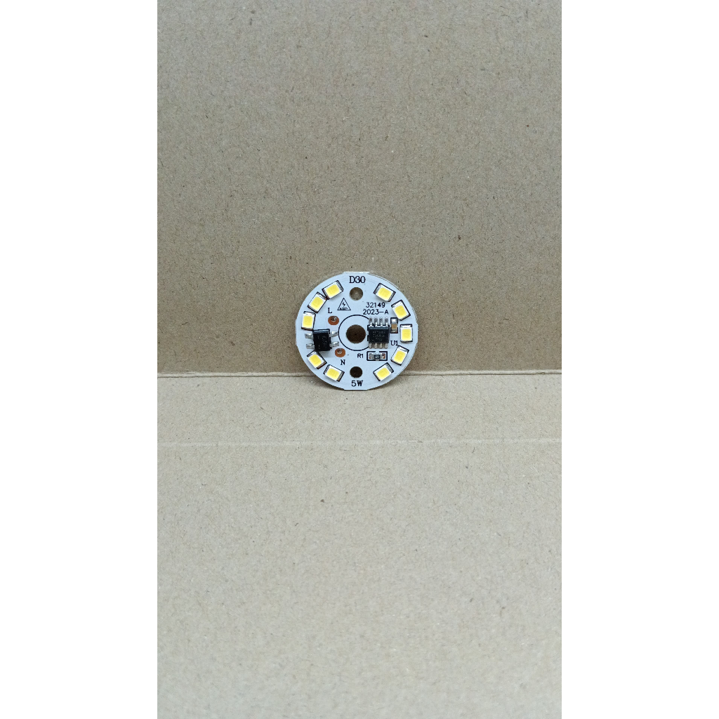 8536 pcb komponen lampu led 5w 5watt 5 watt bulat 10 mata 220v ac