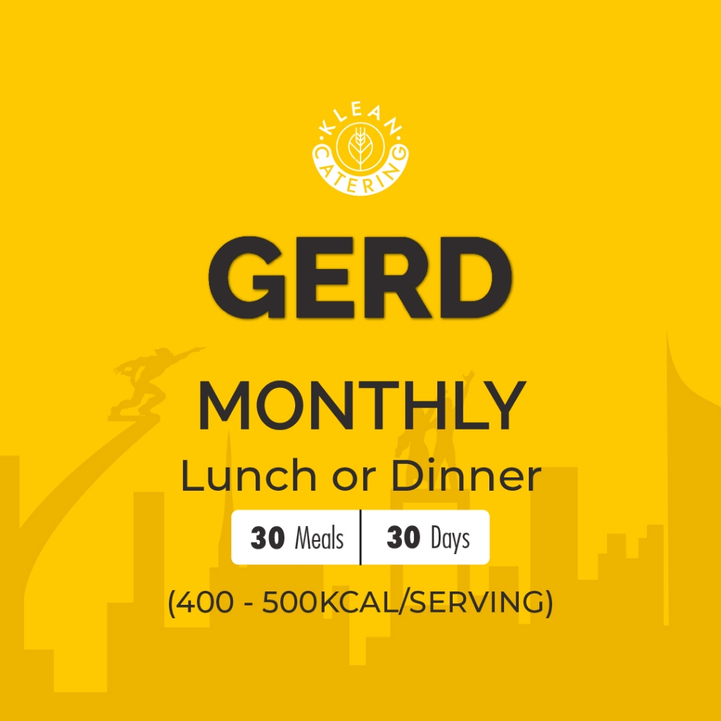 

Klean Gerd Diet Catering - Monthly (30 Meals/30Days)