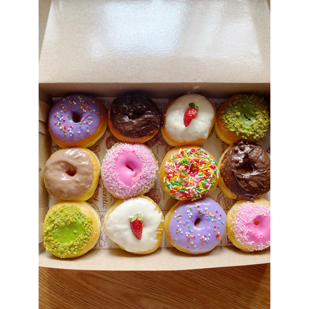 

donat kentang donat viral donat gemoy rainbow donat klasik