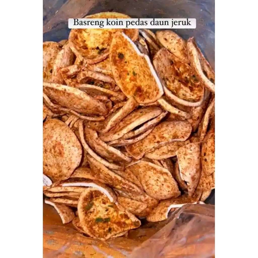 

Basreng Koin Pedas Daun Jeruk 500gram/Basreng sultan