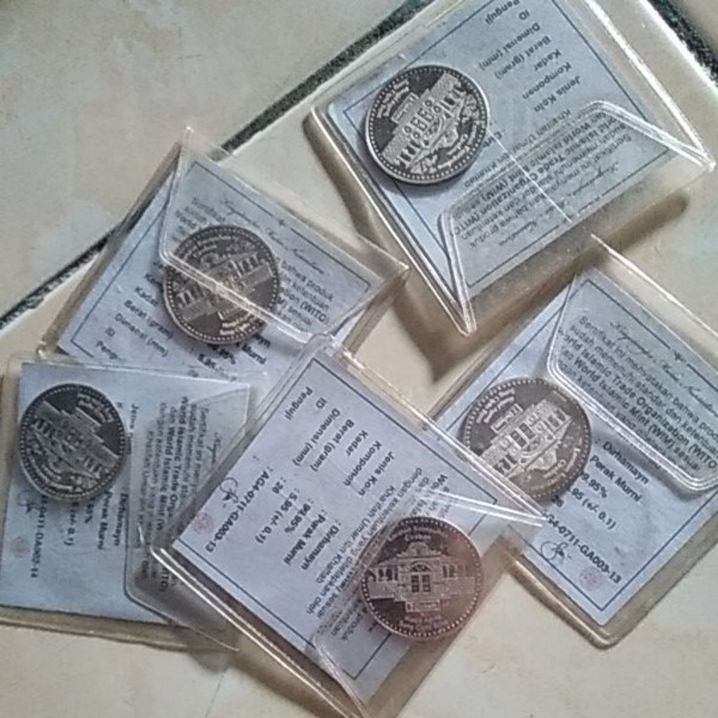 Dirham 2 dirham SERTIFIKAT keraton kesepuan Cirebon Masjid Agung sang cipta Rasa