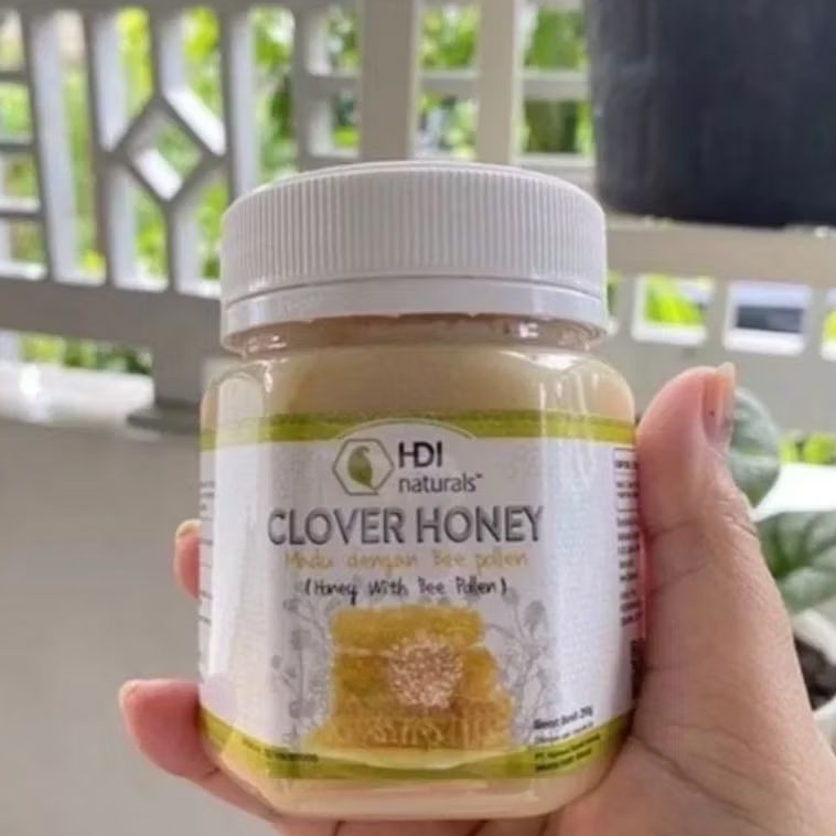 

Clover honey 250gr exp 2028 + sendok kayu