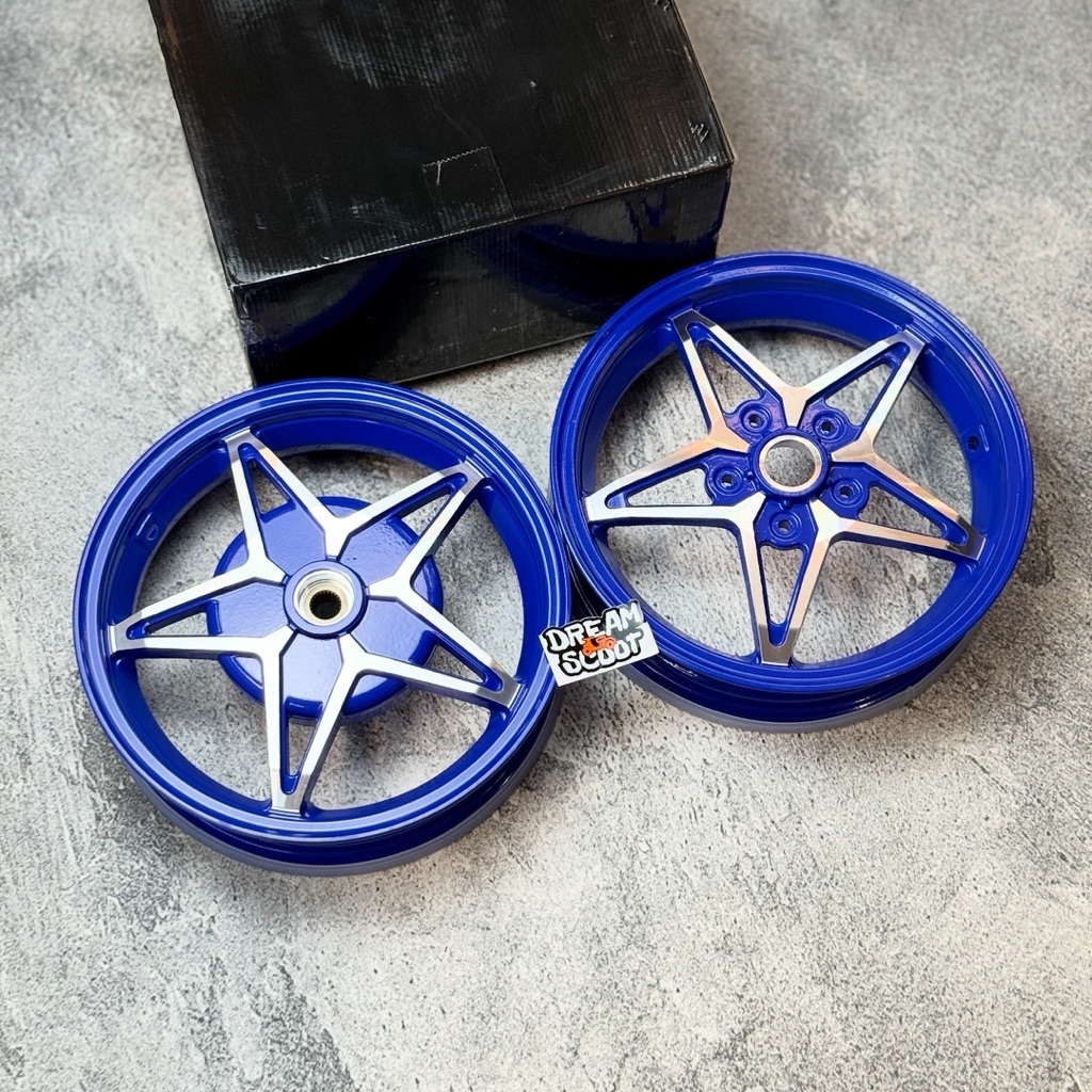 Velg Nobrand  Star Blue R12 vespa matic vespa sprint vespa primavera vespa s vespa lx velg vespa mat