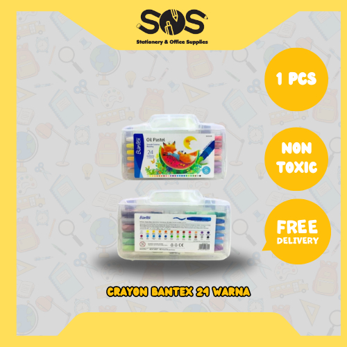 

Crayon Oil Pastel Bantex 24 Warna 1 pcs