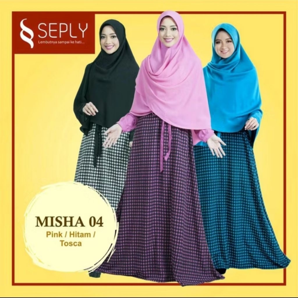 MISHA 04 SEPLY GAMIS IBU SET HIJAB PROMO SERBA 100K
