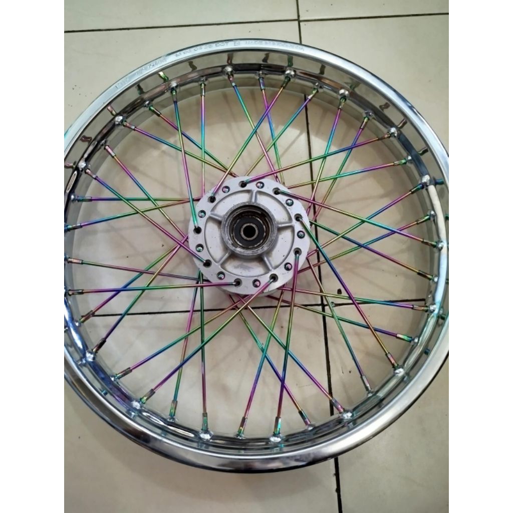 velg depan original pelek jari jari tromol megapro primus tiger lama  verza neotech  megapro new