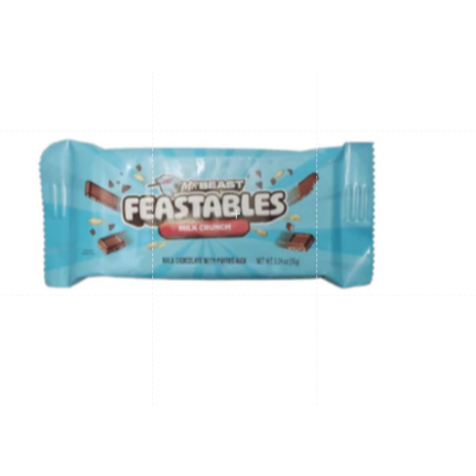 

Mr Beast Feastables Crunch Milk Chocolate Bar Coklat