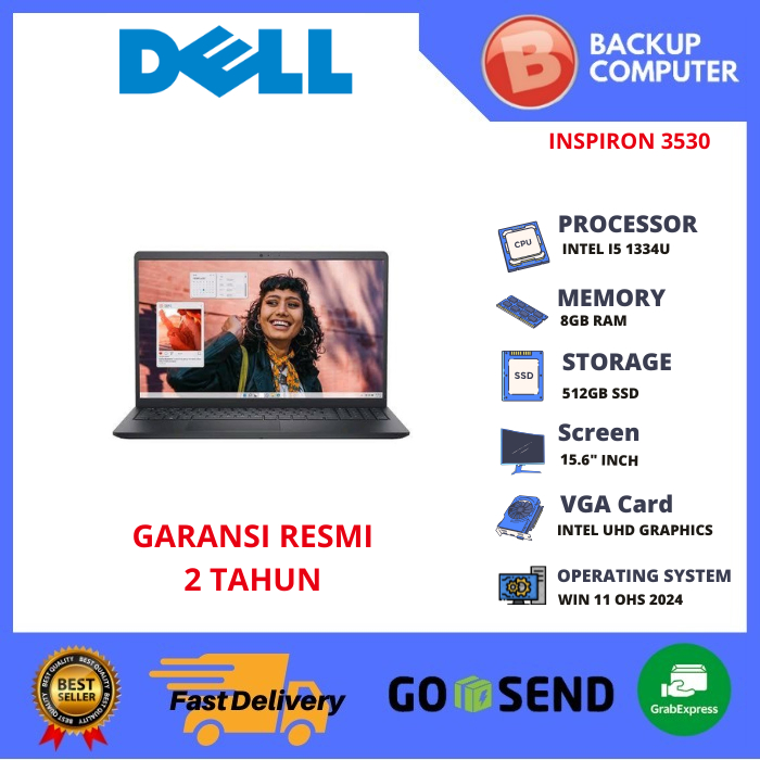 LAPTOP DELL INSPIRON 3530 INTEL I5 1334U 8GB RAM
