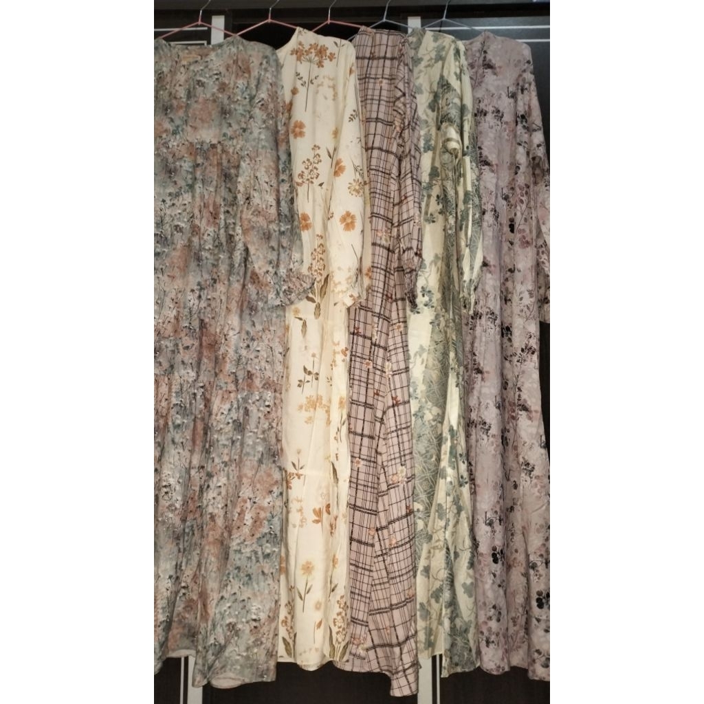 gamis Rayon korea, rayon viscos sutra, Rayon twill