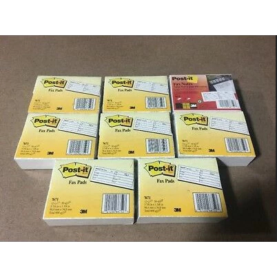 

3M POST IT FAX PADS 7671 (98,4MM X 34,9MM) Cuci Gudang / Sale / Jual Murah