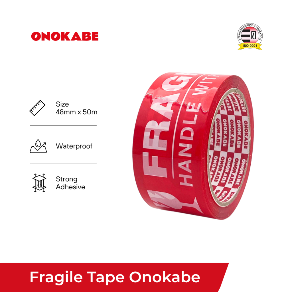 

Fragile Tape 48mm x 50m - Lakban Onokabe
