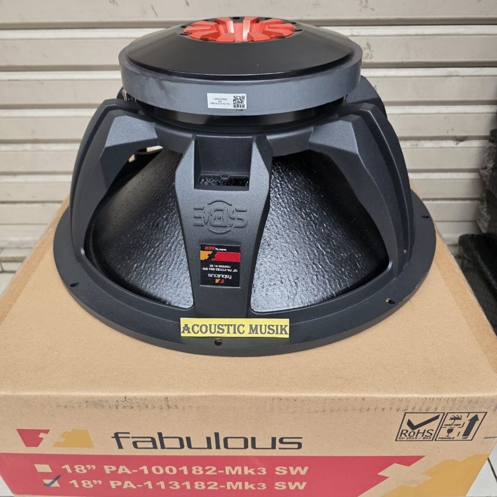 SPEAKER SUBWOOFER ACR FABULOUS PA-113182 MK3 ORIGINAL PA 113182 MK3