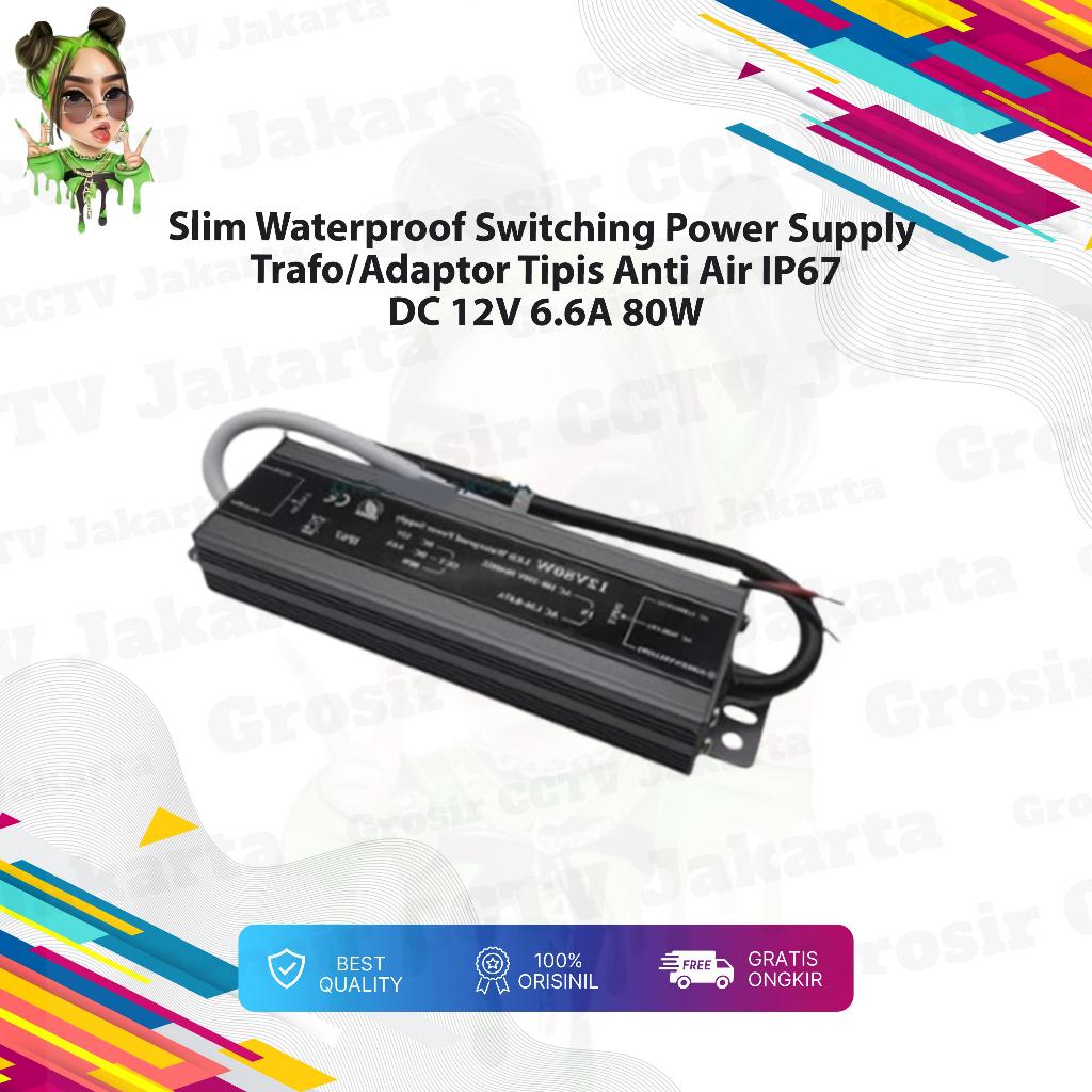Maximus Slim Waterproof Power Supply Trafo Adaptor Outdoor IP67 12V 80W