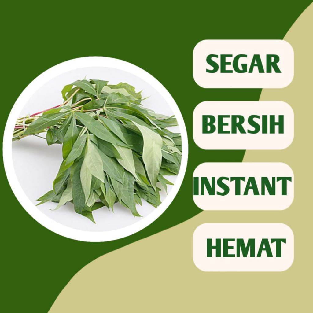 

SAYUR DAUN UBI/SINGKONG SEGAR - INSTANT PALEMBANG