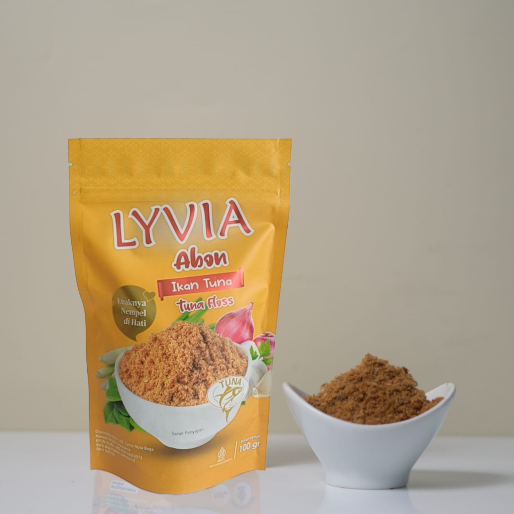 Lyvia Abon Ikan Tuna 100gr |  Original NON MSG | Siap Saji 100% Halal