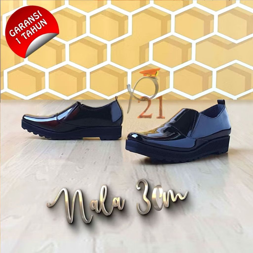 SEPATU PDH WANITA/HALBOOTS NALA 3CM, 5CM, 7CM P21