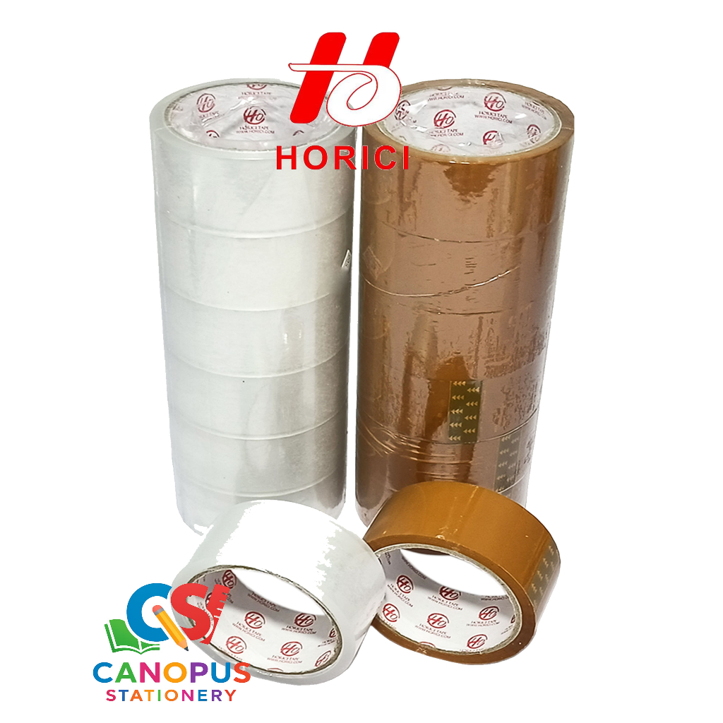 

Lakban 2 inch 45mm x 90Y Horici - Lakban coklat Horici 2inch 90y - Lakban bening 2 inch 90y Horici