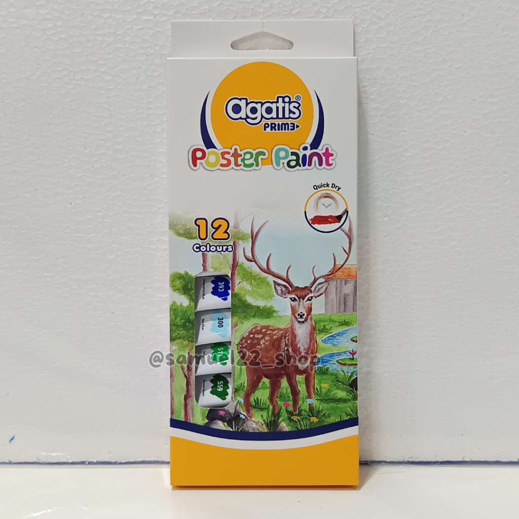 

Cat Poster / Poster Paint AGATIS PRIME 12 Warna 12 ml PPT-PS12-1201