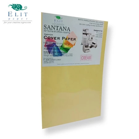 

Kertas Fancy Paper Santana Cream Folio 160 GSM - 21,5cm x 33cm