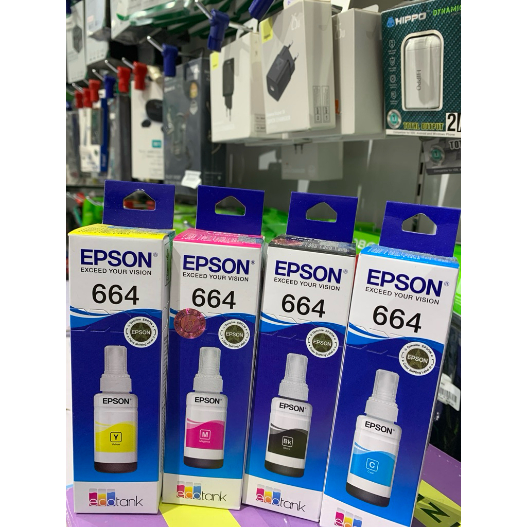 SATU SET TINTA EPSON 664 original