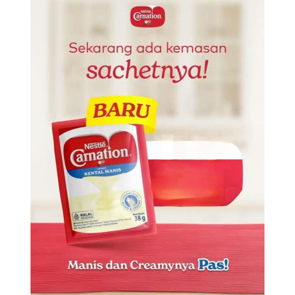 

[ 1 PACK ] NESTLE CARNATION SACHET | SKM Carnation Sachet | Susu Sachet | Susu Carnation Sachet