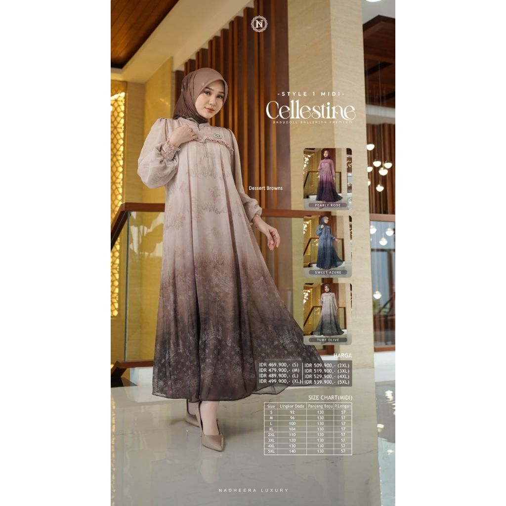 CELLESTINE MIDI DRESS#NADHEERA#MIDI DRESS NADHEERA#ORY