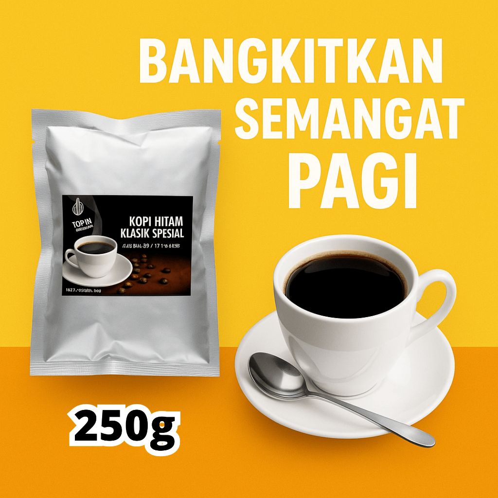 

Kopi Bubuk Hitam Spesial Robusta Instan Coffee Tubruk